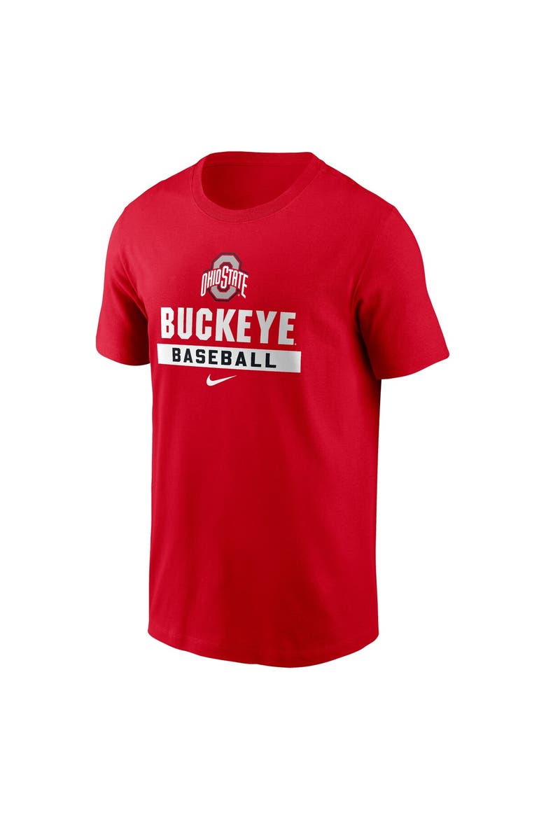 Men's Nike Scarlet Ohio State Buckeyes Baseball T-Shirt, Alternate, color, Scarlet