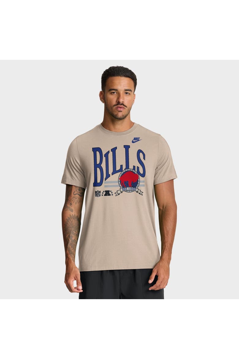 Men's Nike Sand Buffalo Bills Rewind Tri-Blend T-Shirt, Main, color, Sand