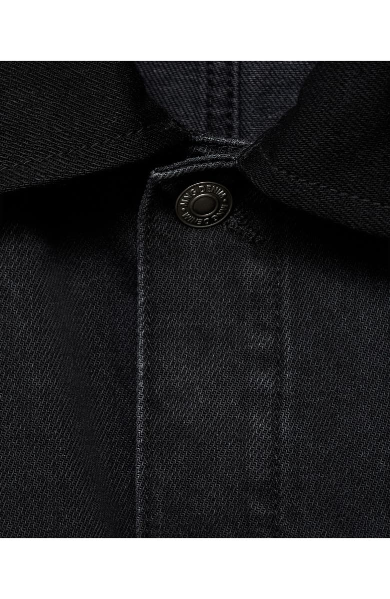 MANGO Denim Jacket, Alternate, color, Black Denim