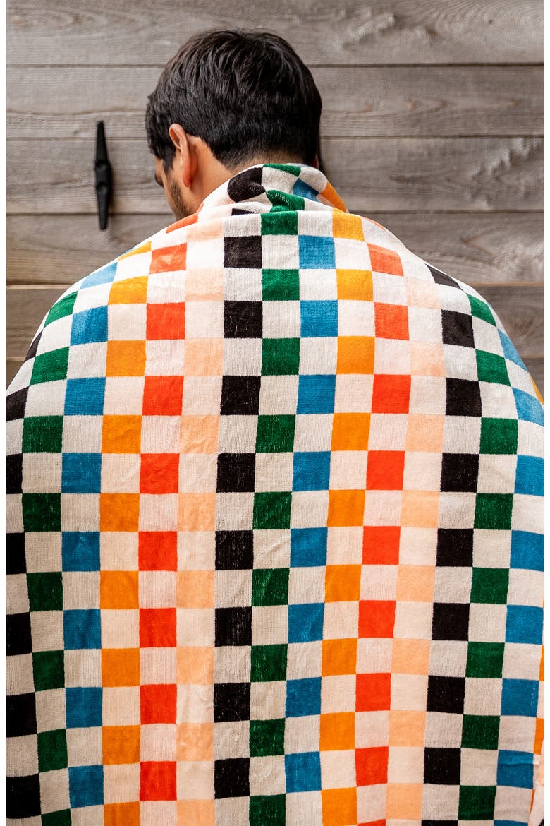 Sundown Oversize Beach Towel, Alternate, color, MULTI
