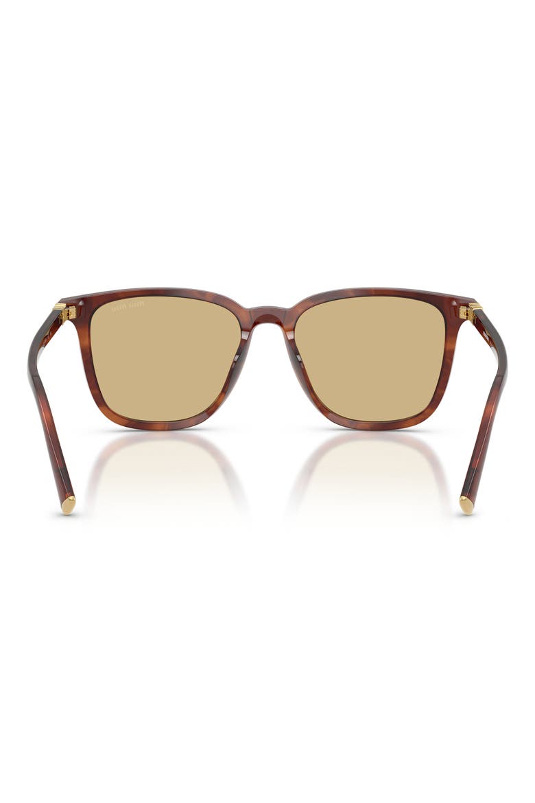 53mm Square Sunglasses, Alternate, color, STRIPED TOBACCO / YELLOW