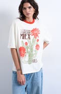 Topshop Cactus Graphic Contrast T-Shirt