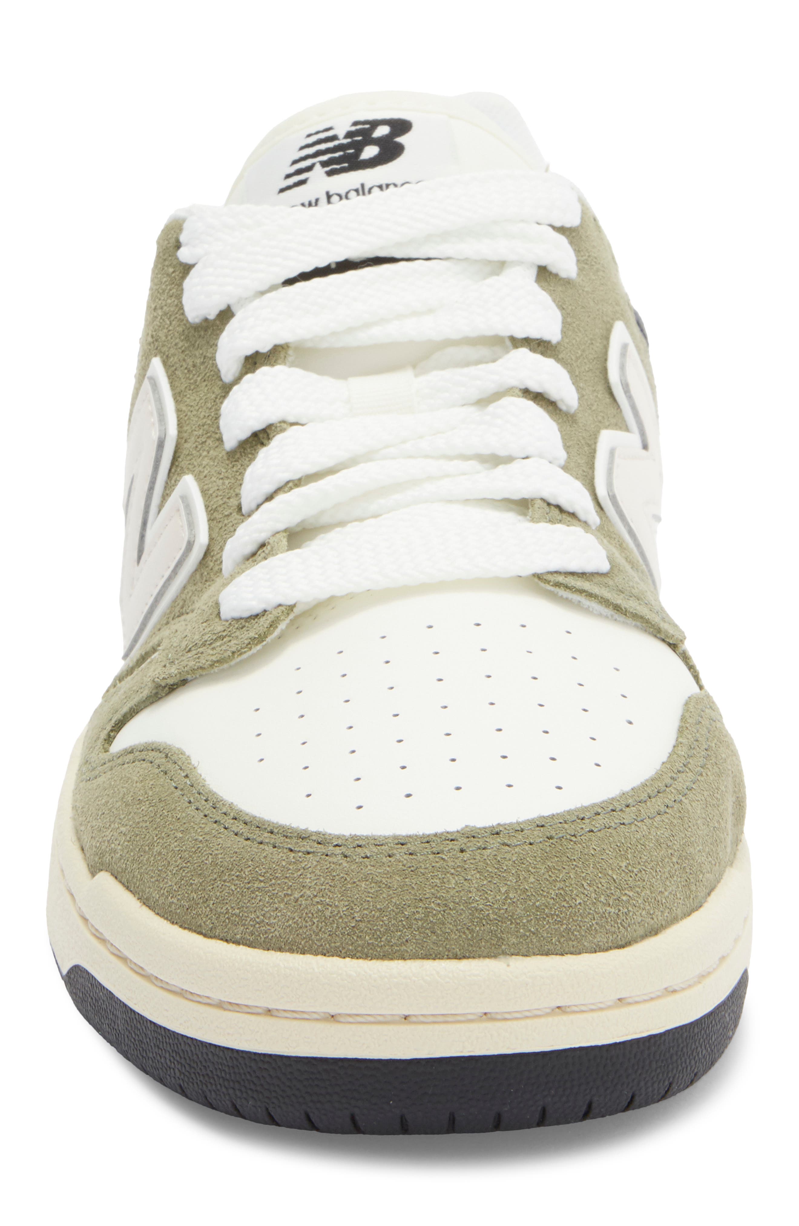 New Balance 480 Basketball Sneaker, Alternate, color, Dark Olivine/ Sea Salt