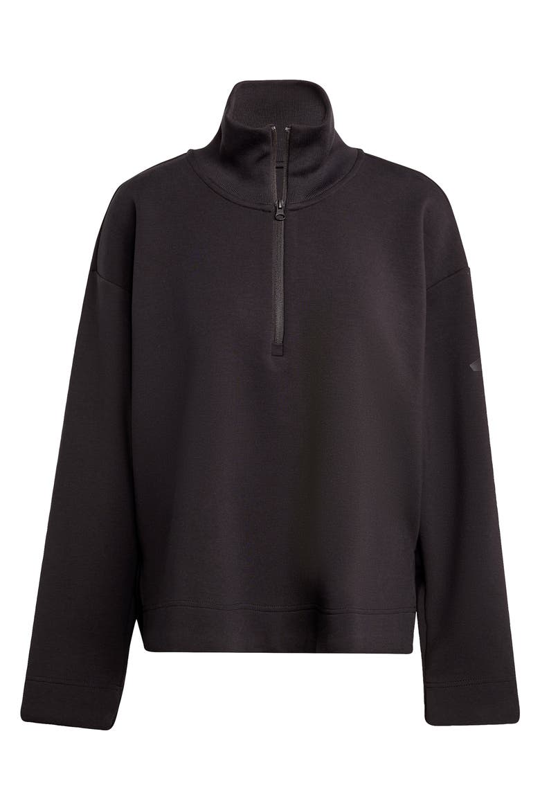 All Szn Quarter Zip Performance Sweatshirt, Alternate, color, BLACK