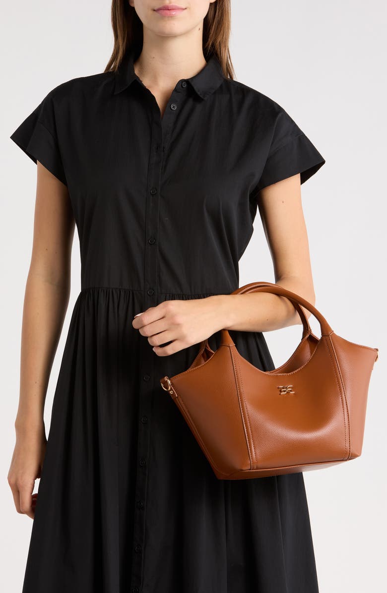 Sam Edelman Mini Sydney Tote Bag, Alternate, color, Cognac