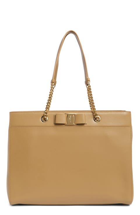 Vara Bow Leather Shoulder Bag