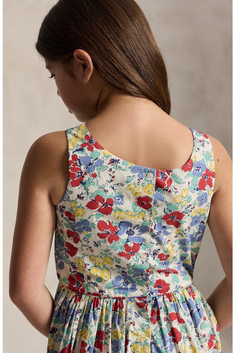 Kids' Floral Cotton Dress, Alternate, color, LINNEA FLORAL