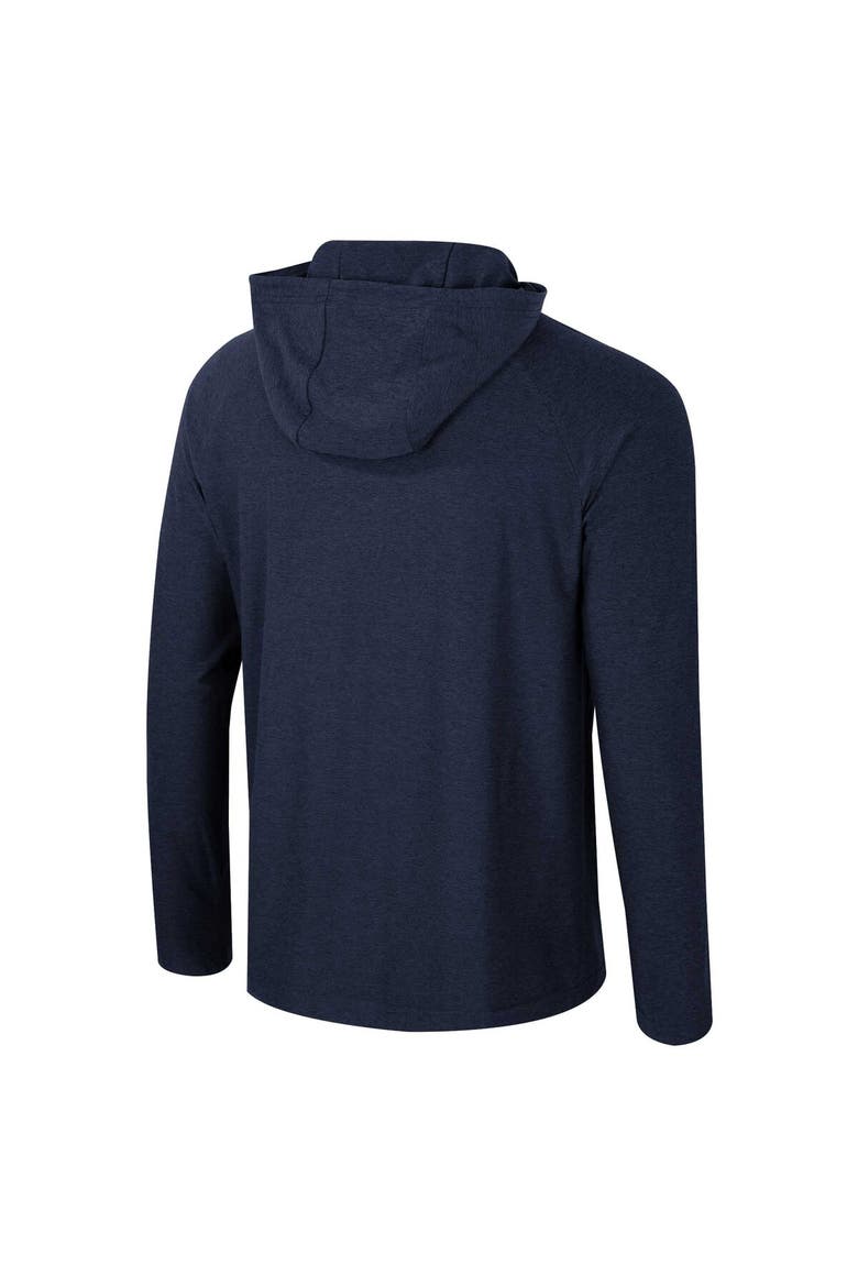 Men's Colosseum Navy Auburn Tigers Cloud Jersey Raglan Long Sleeve Hoodie T-Shirt, Alternate, color, Navy