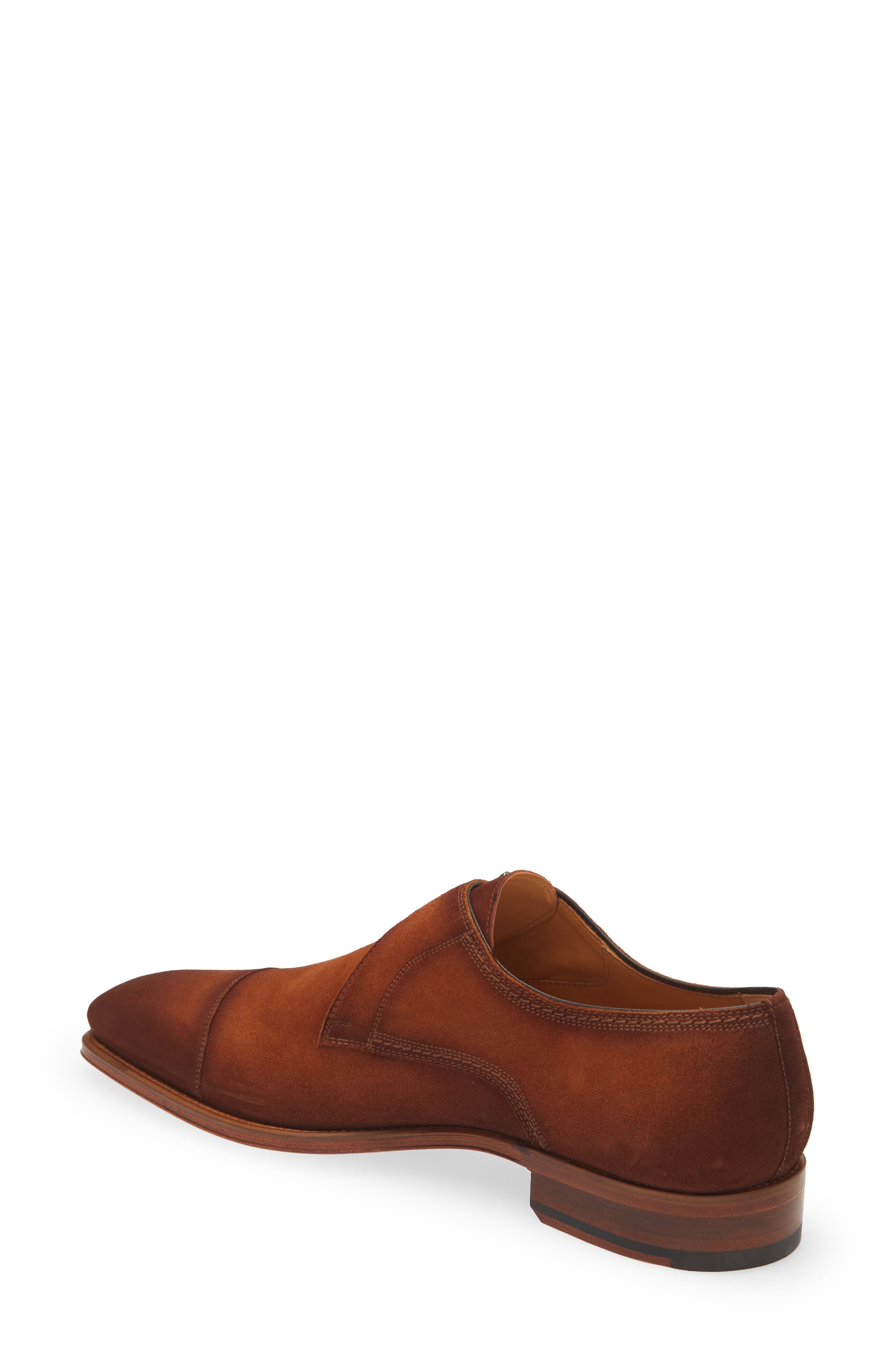 Lennon Monk Strap Shoe, Alternate, color, COGNAC