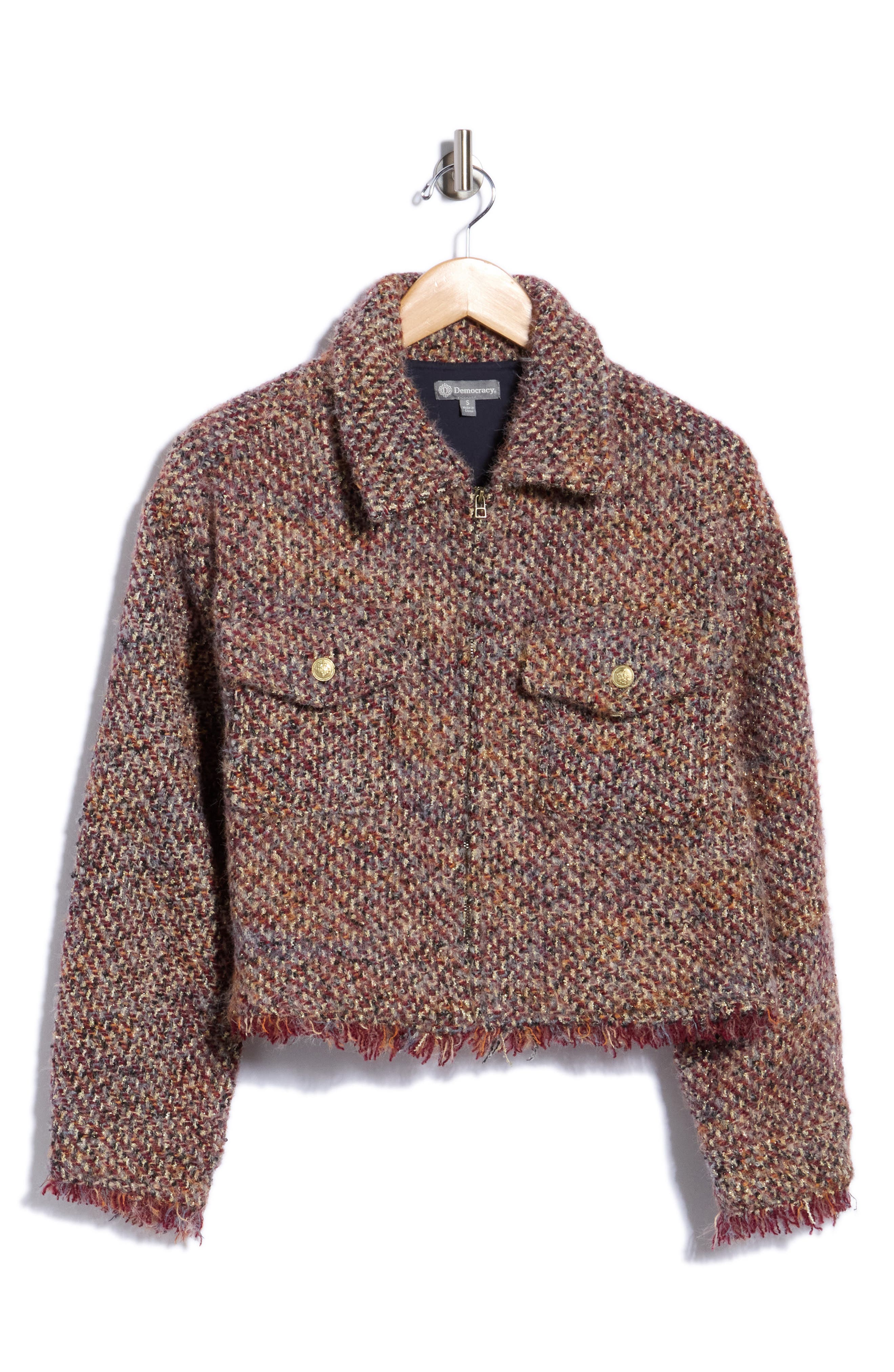 Bouclé Cropped Jacket