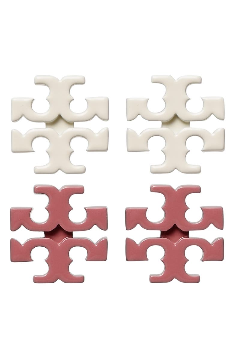 Tory Burch Kira Set of 2 Stud Earrings, Main, color,