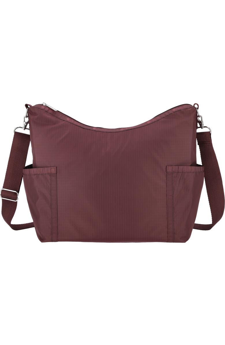 LeSportsac Zip Bucket Shoulder Bag, Main, color, Deep Cherry