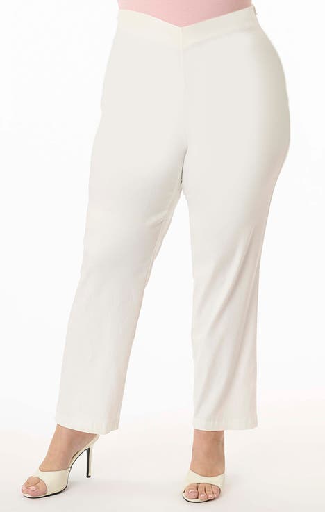 Plus Size 1960s Cigarette Pants