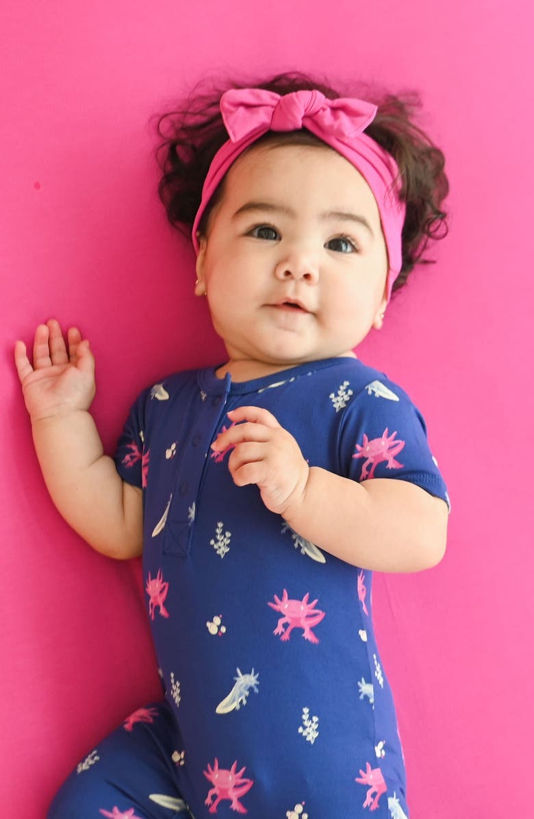 Kyte BABY Axolotl Short Sleeve Romper, Alternate, color,