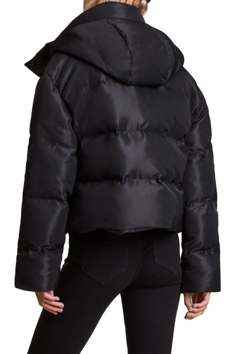 Allais Hooded Puffer Coat, Alternate, color, BLACK