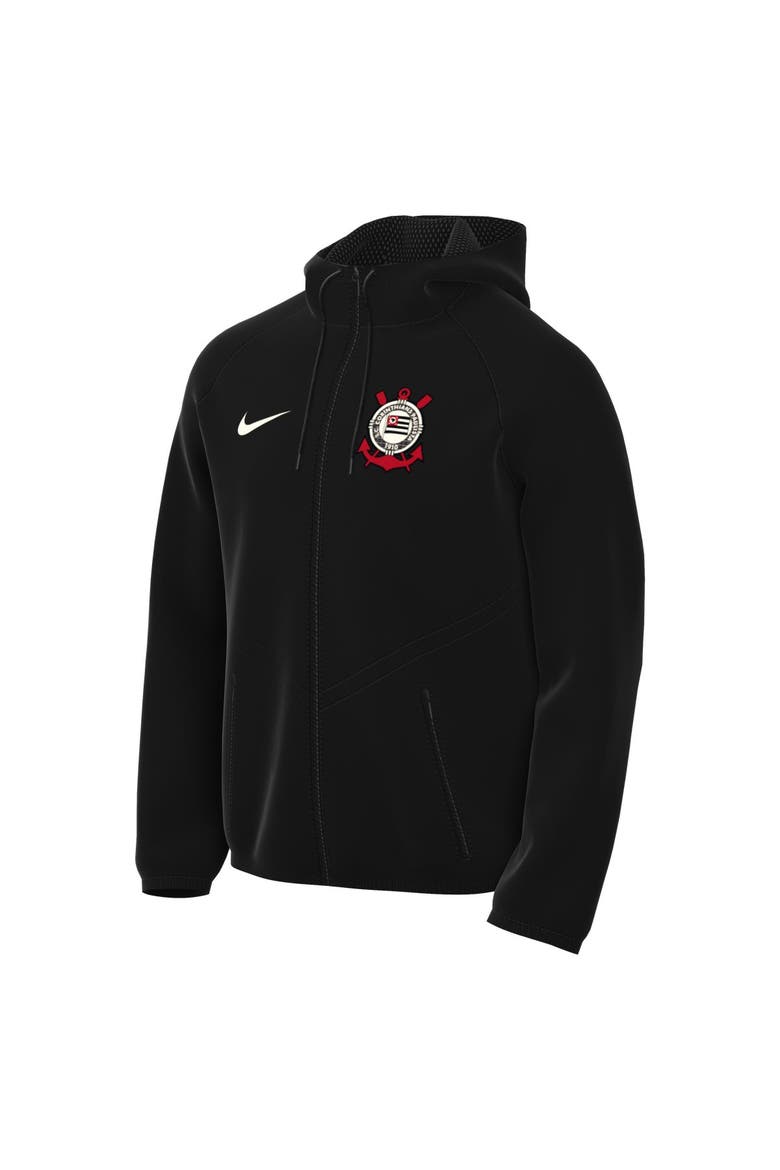 Men's Nike  Black Corinthians 2026 Anthem Dri-FIT Full-Zip Hooded Jacket, Alternate, color, Black