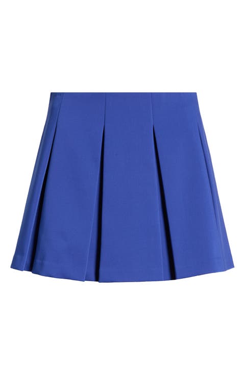 Emilie Pleat Miniskirt