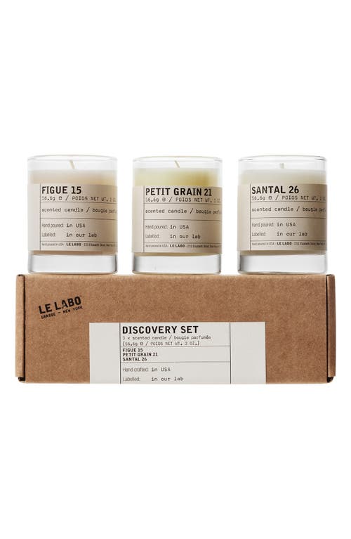 Le Labo Candle Trio Set In Transparent