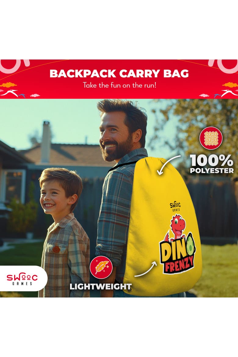 Dino Frenzy | 2-in-1 Corn Hole Games for Kids, Alternate, color, Red