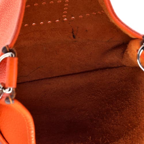 Pre-owned Hermes Hermes Evelyne Bag Gen Iii Clemence Pm In Orange