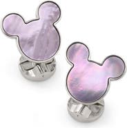 Cufflinks, Inc. Mickey Mouse Silhouette Mother of Pearl Cuff Links