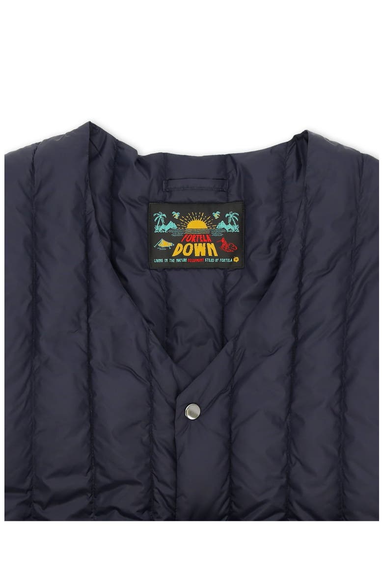 Birdie Quilted Nylon Vest, Alternate, color, DARK BLUE