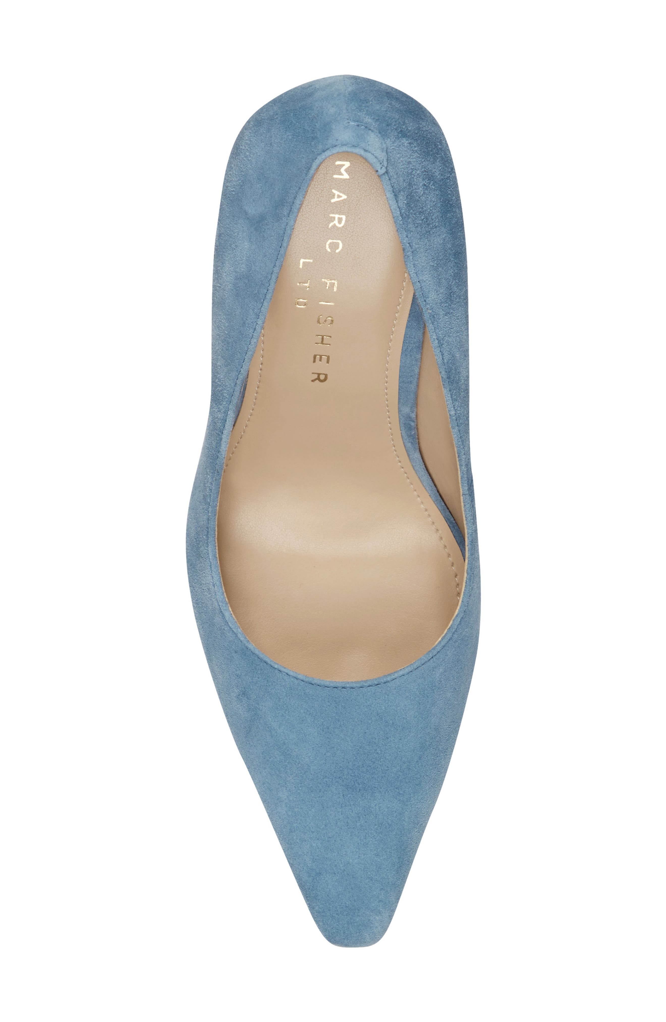 Minny Pointed Toe Pump, Alternate, color, MEDIUM BLUE