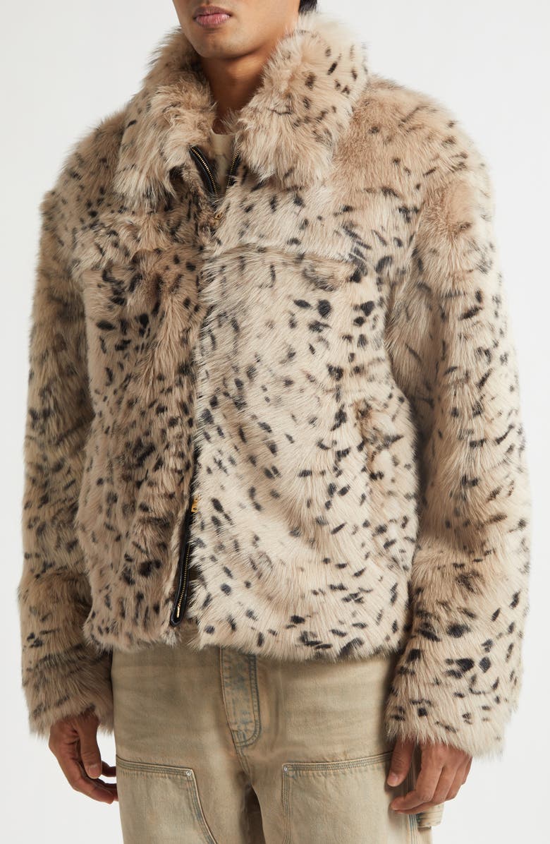 AMIRI Deer Genuine Shearling Jacket, Alternate, color, Dark Brown