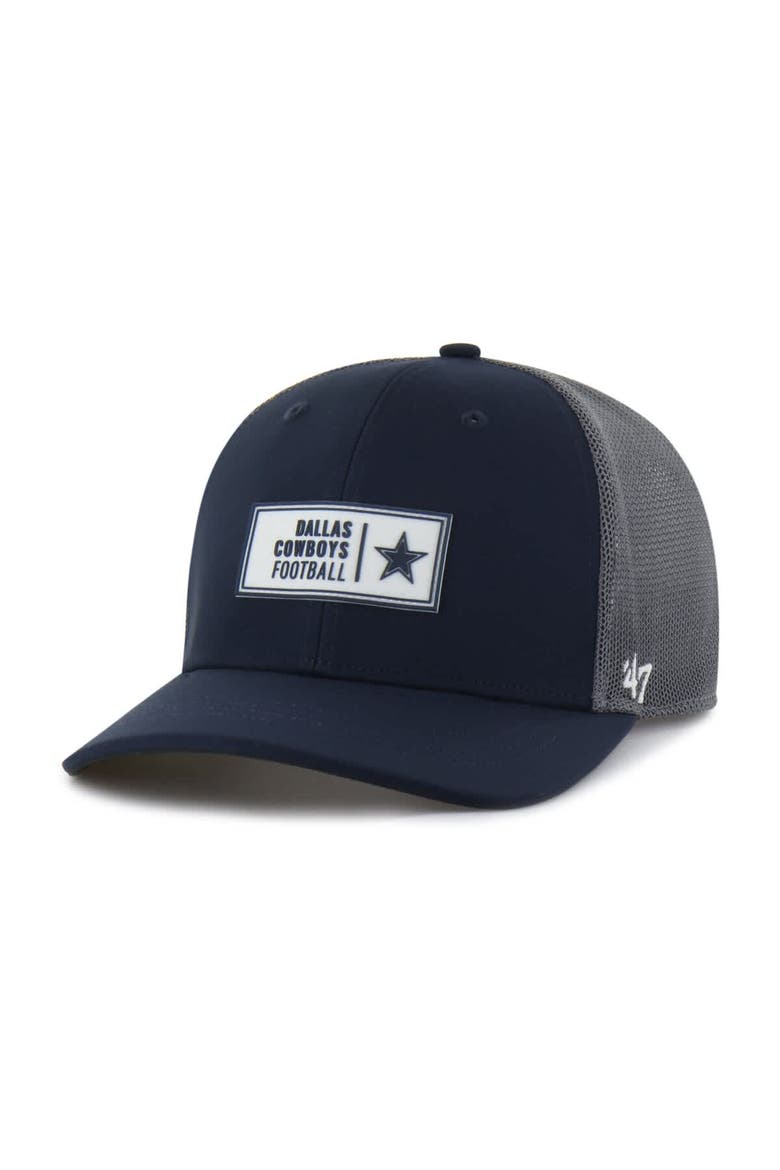 Men's '47  Navy Dallas Cowboys Cypher Adjustable Trucker Hat, Main, color, Navy