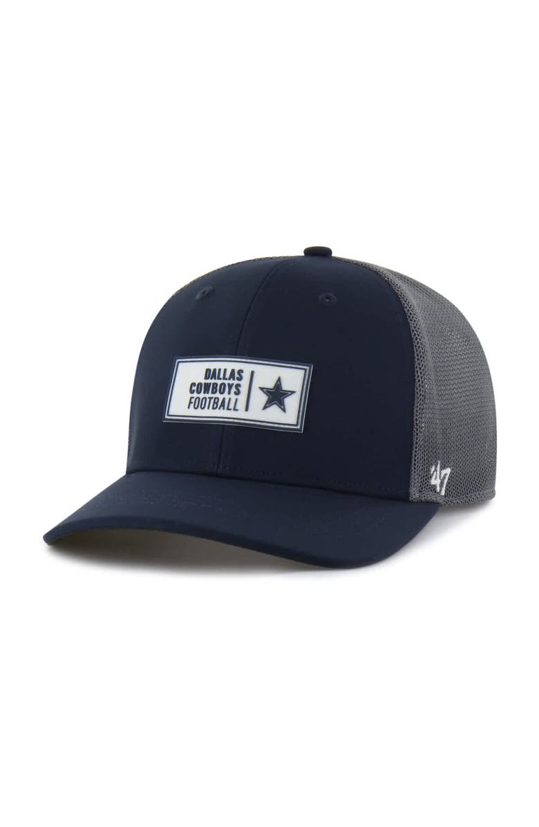 '47 Men's '47  Navy Dallas Cowboys Cypher Adjustable Trucker Hat, Main, color, Navy