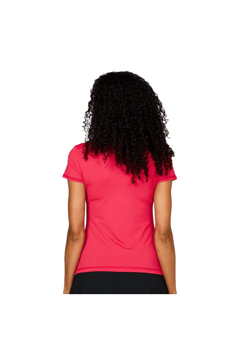 UV Colors Short Sleeve Womens Tennis Shirt, Alternate, color, Berry