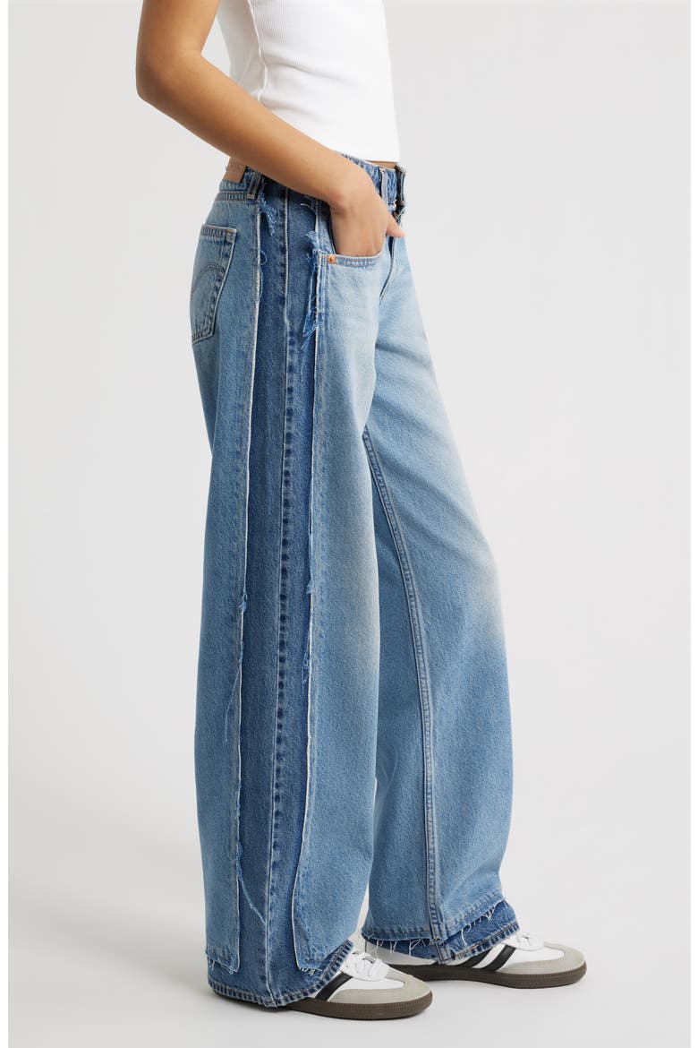 Deconstructed Low Loose Jeans, Alternate, color, UPON REFLECTION