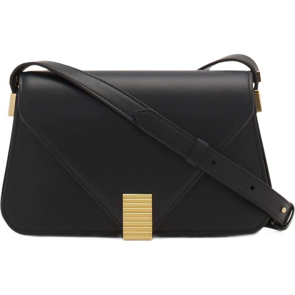 Shop Lanvin Concerto Arpège Leather Bag In Black