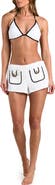 L'AGENCE Fine Line Amiya Cotton Cover-Up Shorts