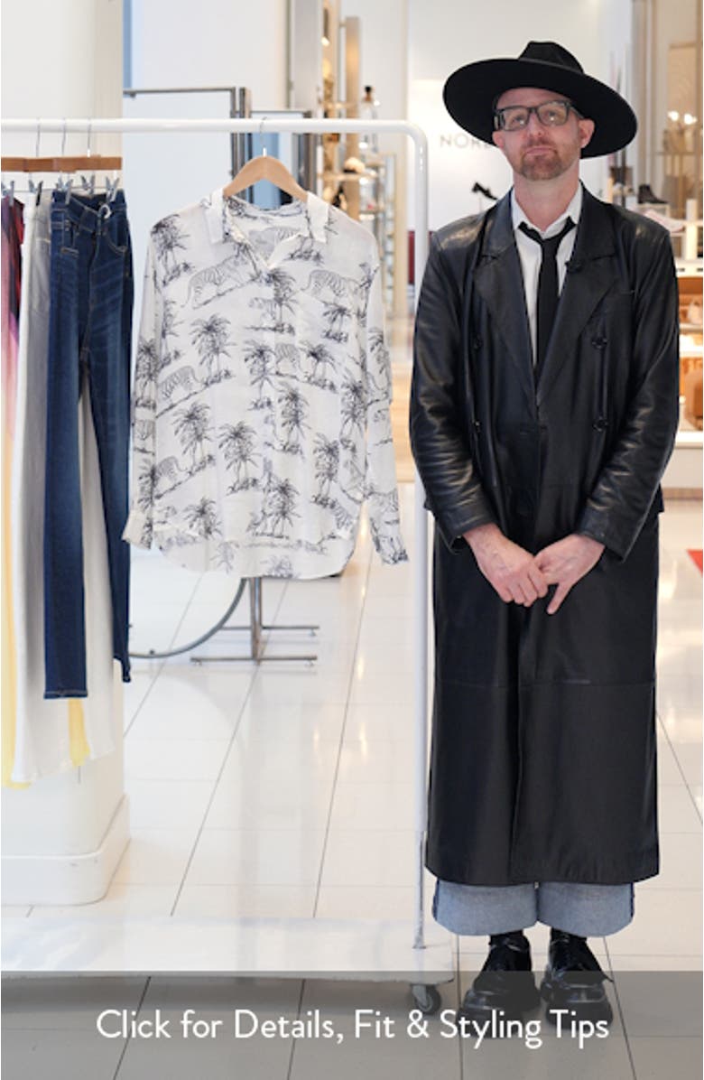 Charli Linen Blend Button-Up Shirt, sales video thumbnail