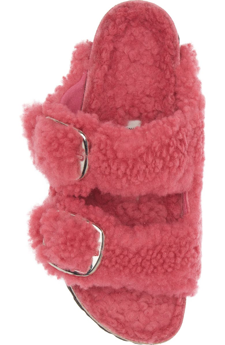 Birkenstock Arizona Big Buckle Genuine Shearling Slide Sandal, Alternate, color,