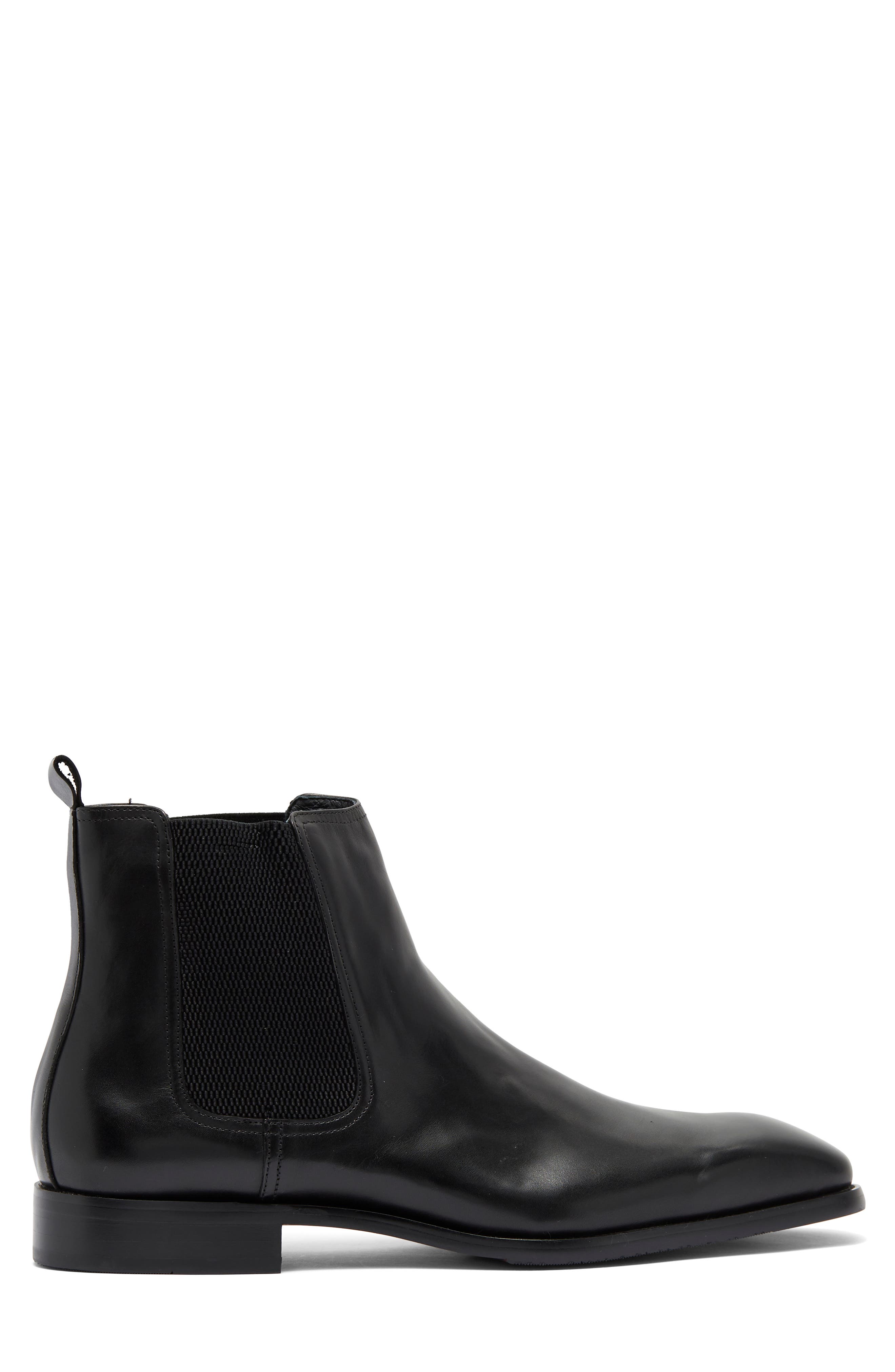 Maison Forte Perseus Plain Toe Chelsea Boot, Alternate, color, Black