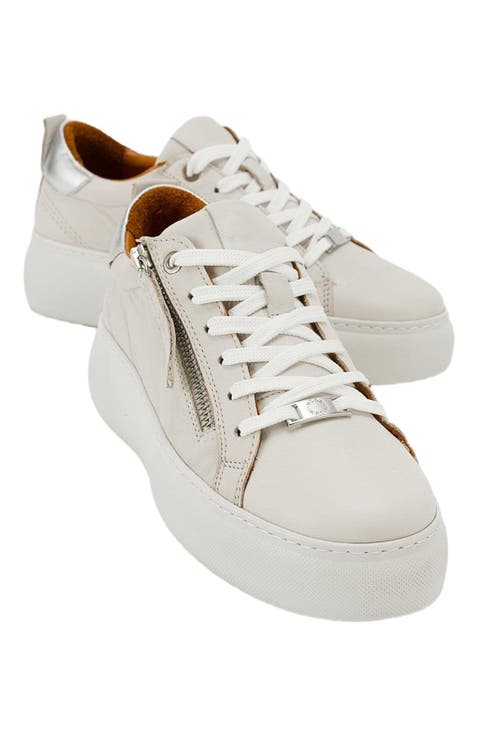 Allie Leather Zip Sneaker (Women)