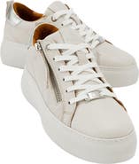 Forever & Always Shoes Allie Leather Zip Sneaker