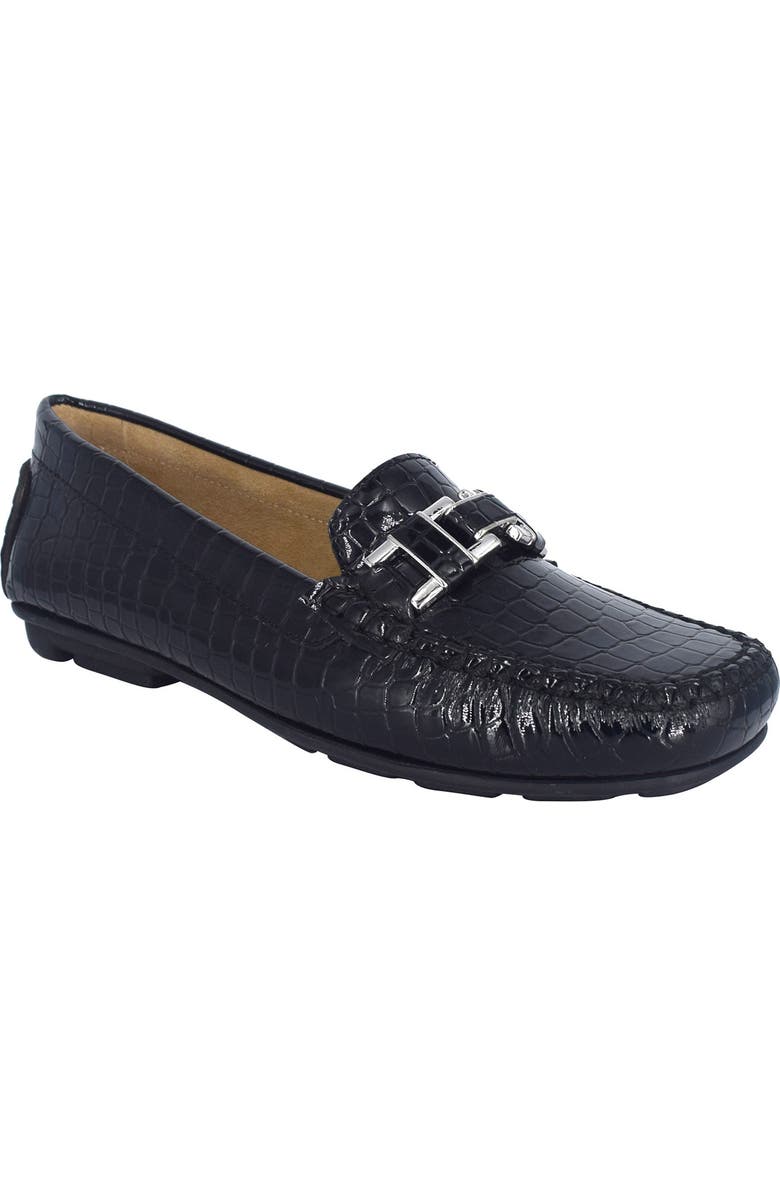 Impo Croc Embossed Leather Bit Loafer, Main, color,