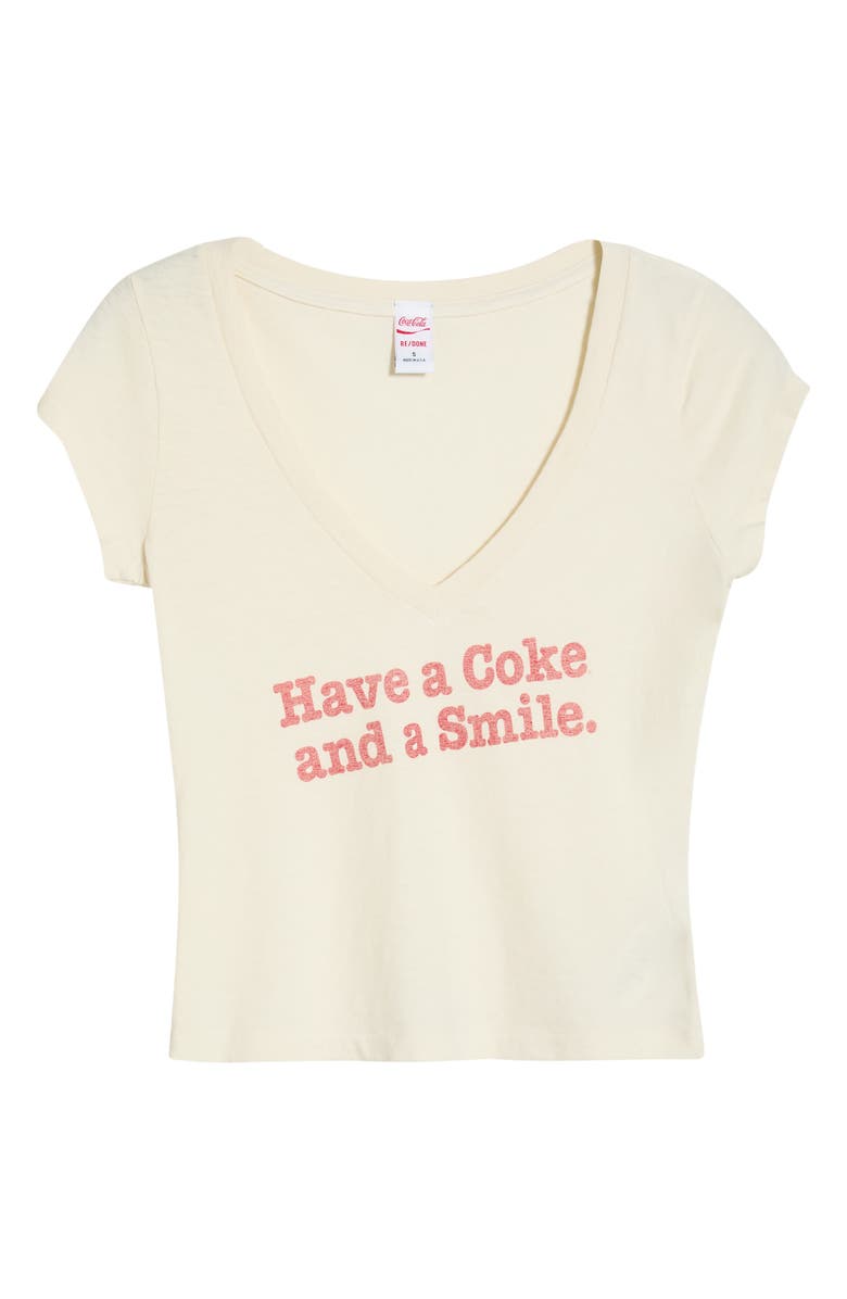 Re/Done Skye Graphic Cotton T-Shirt, Main, color, Vintage White