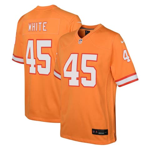 Youth Nike Devin White Orange Tampa Bay Buccaneers Game Jersey
