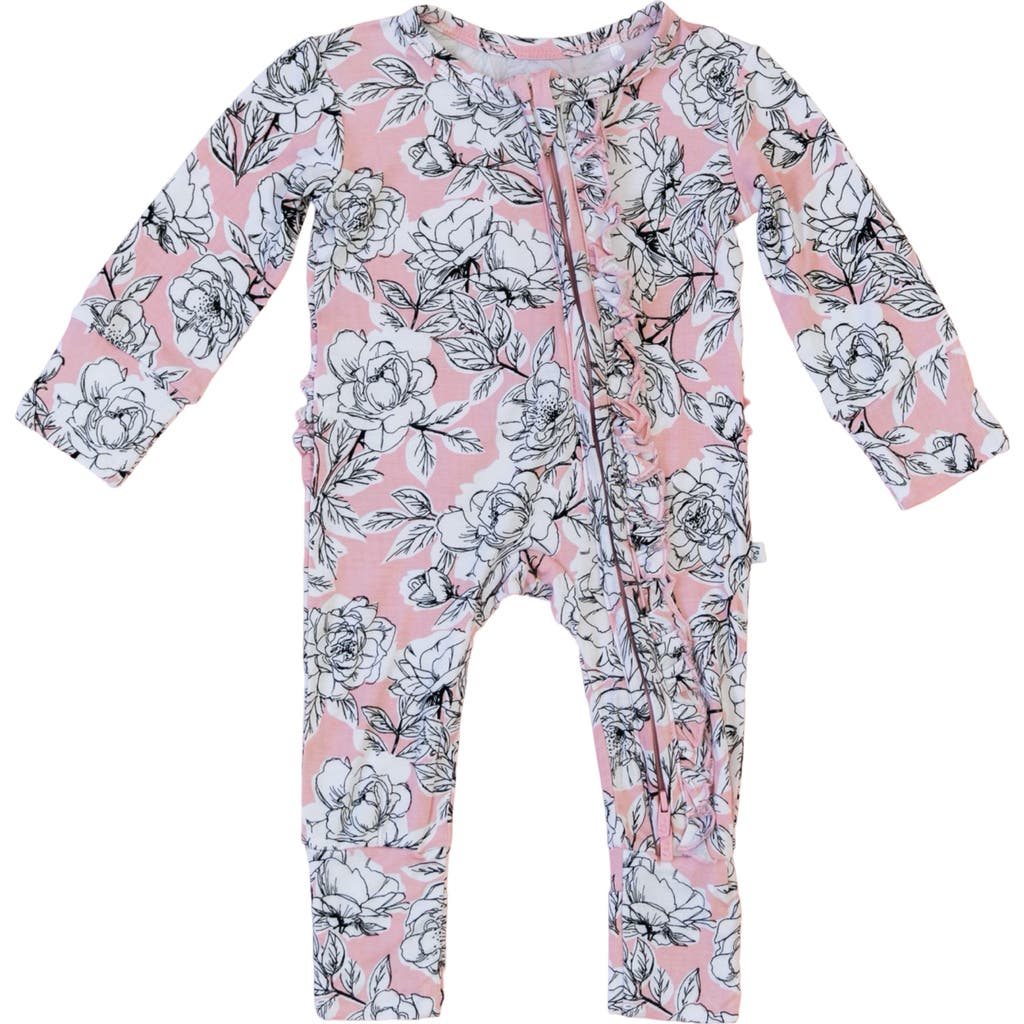 Laree + Co Allie Ruffle Convertible Footie In Floral