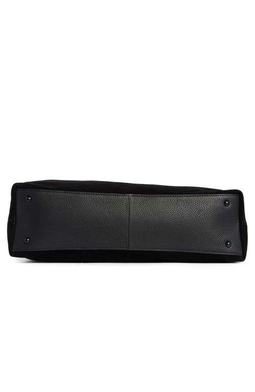 Aimee Stardust Leather Hobo Bag In Black