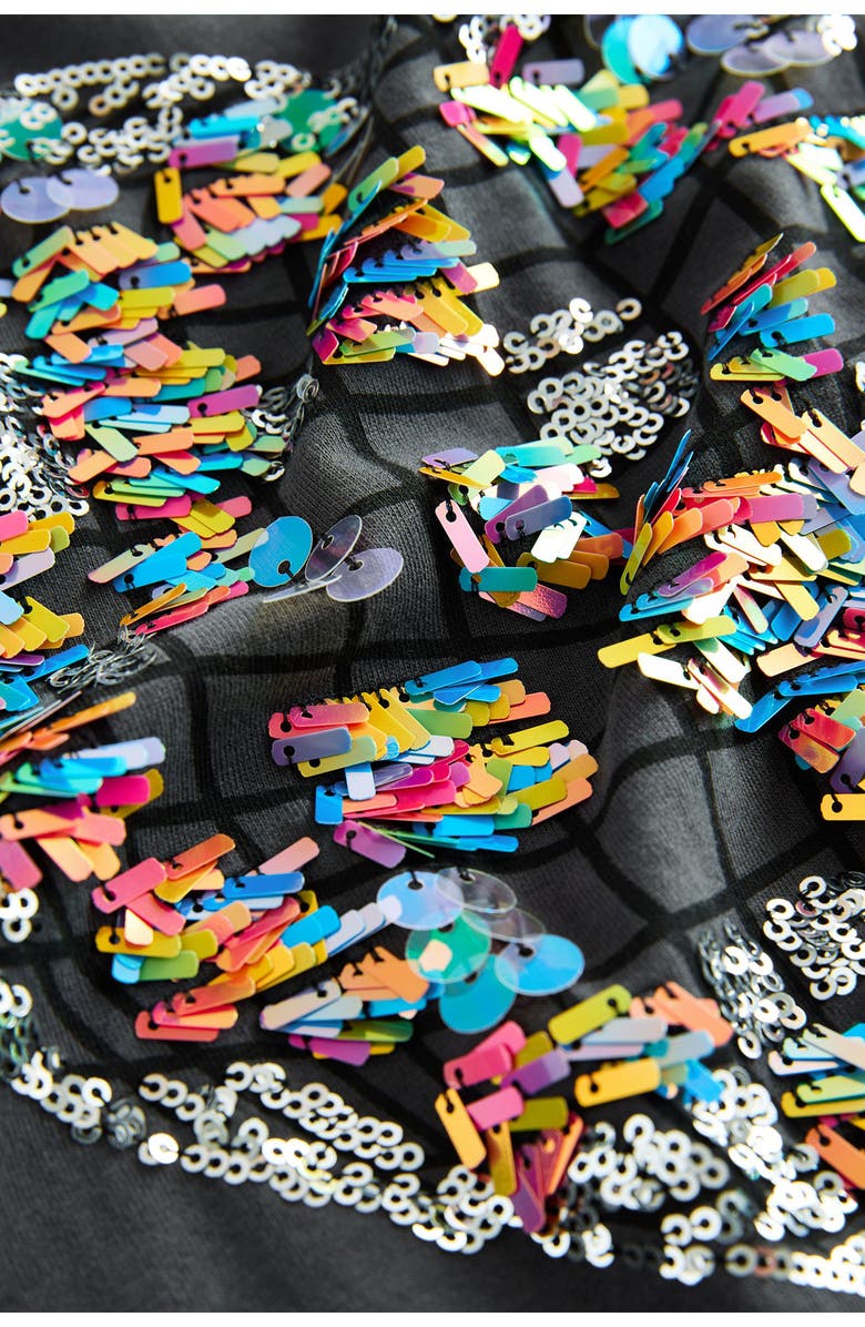 NEXT Kids' Sequin Heart Long Sleeve T-Shirt, Alternate, color, Grey