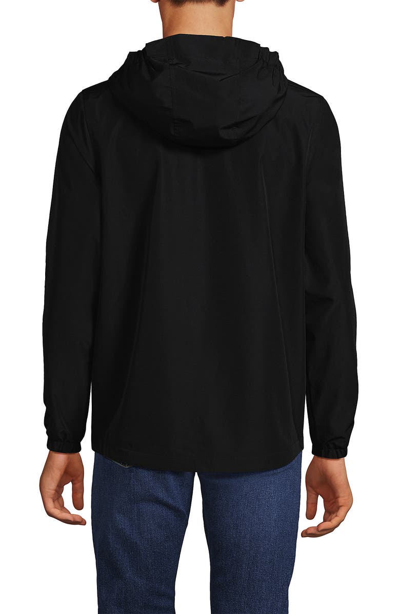 Lands' End School Uniform Rain Jacket, Alternate, color, Black