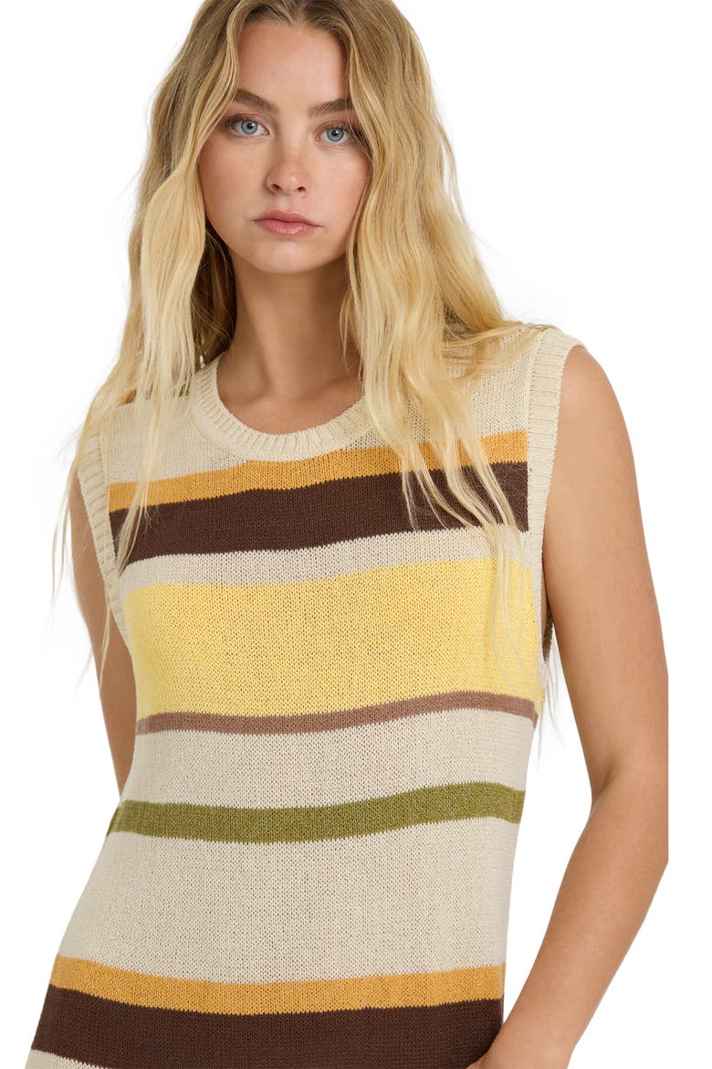 Those Days Stripe Rib Knit Maxi Dress, Alternate, color, WHITE CAP