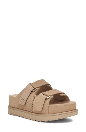 Ugg ® Goldenstar Platform Slide Sandal In Sand