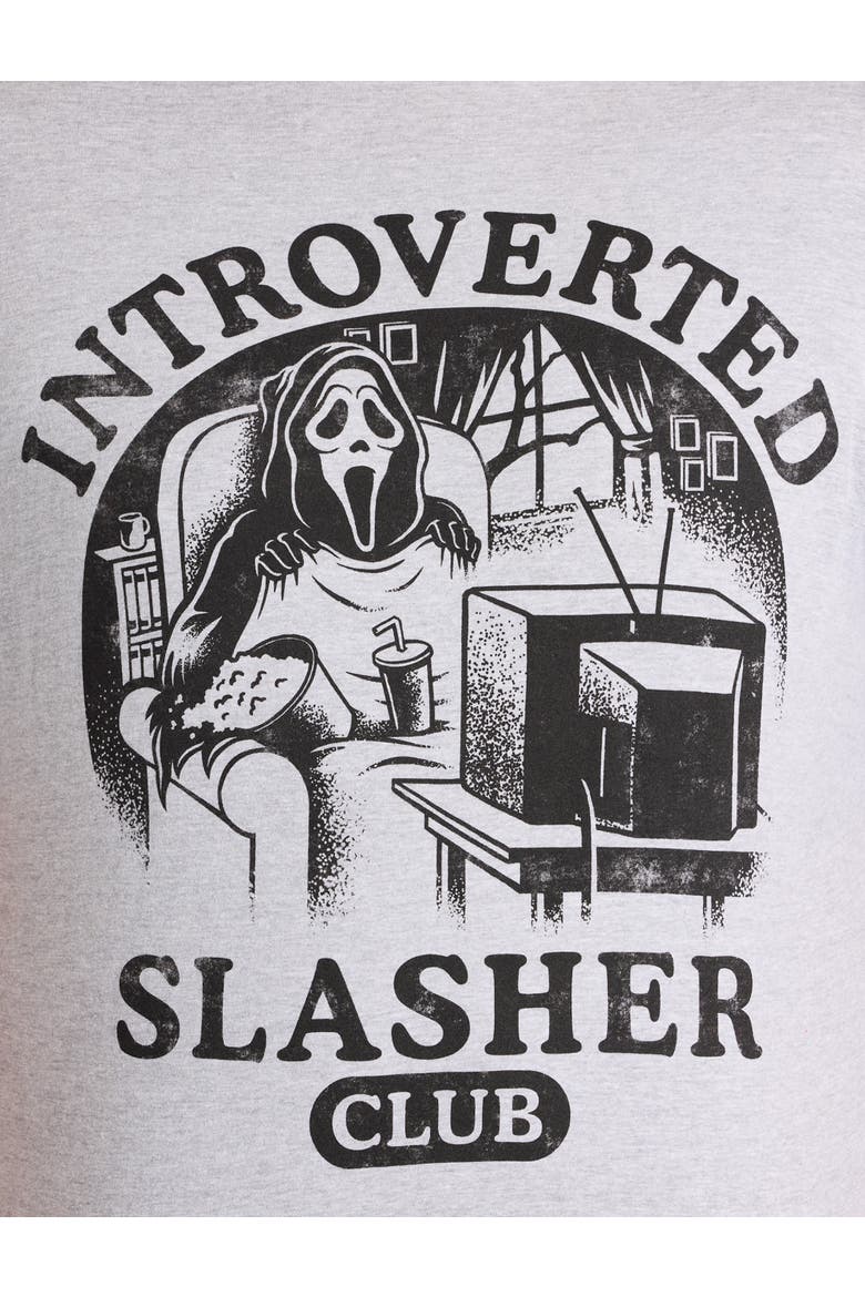 Big & Tall Introverted Social Club Graphic Tee, Alternate, color, GREY