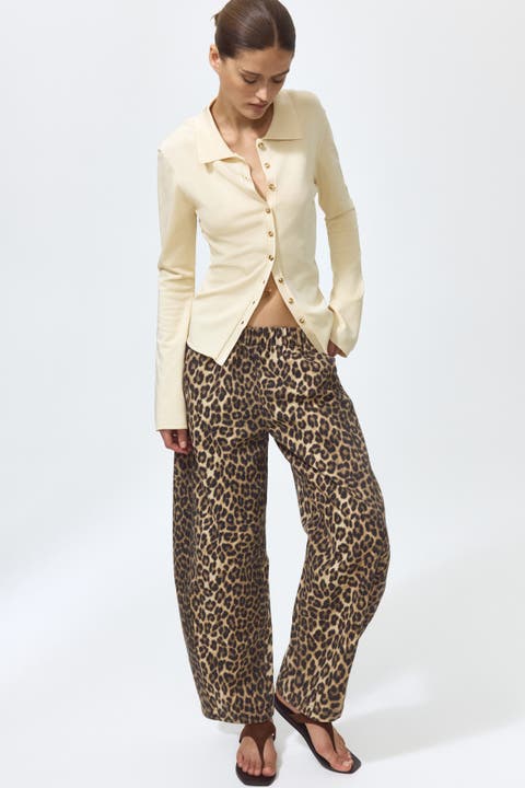 Denim Barrel Trousers